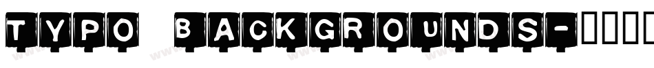 Typo Backgrounds字体转换